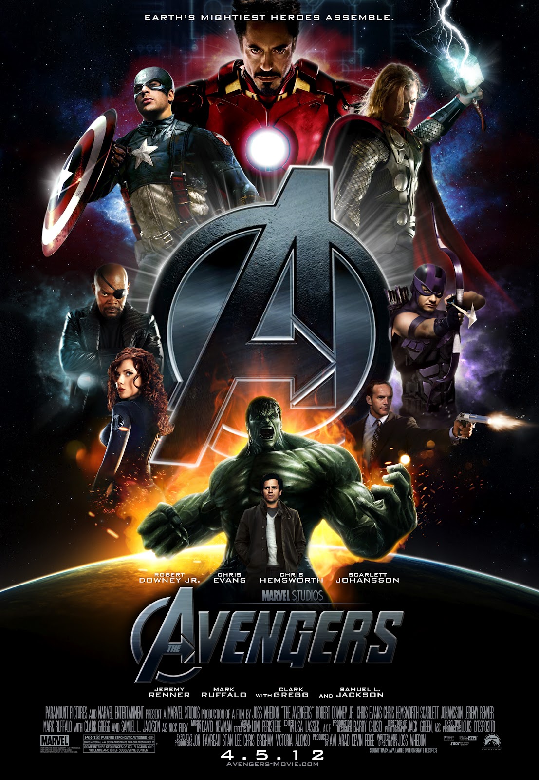 『アベンジャーズ(2012)』劇場用ポスター
ALT:アベンジャーズ(2012)の公式ポスター。Aロゴと主要メンバーが集合し、“集結”を象徴するキービジュアル
