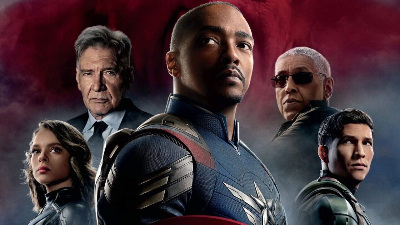 現キャプテン・アメリカ（サム・ウィルソン）と主要キャラクターの公式アート