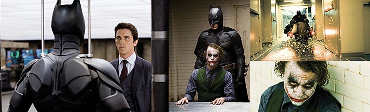 映画『The Dark Knight』(2008)の象徴的なシーンをまとめた公式イメージ